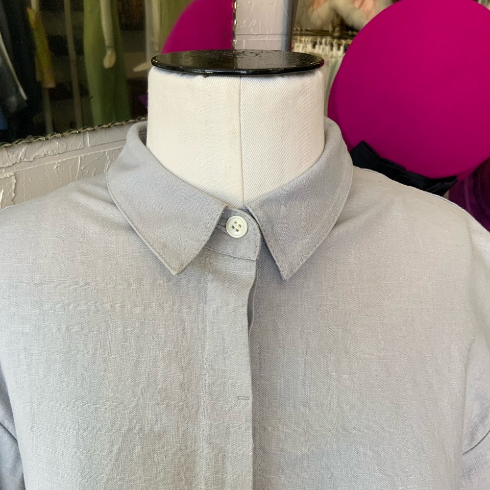 Neul Linen boxy button down shirt - Picture 2 of 12